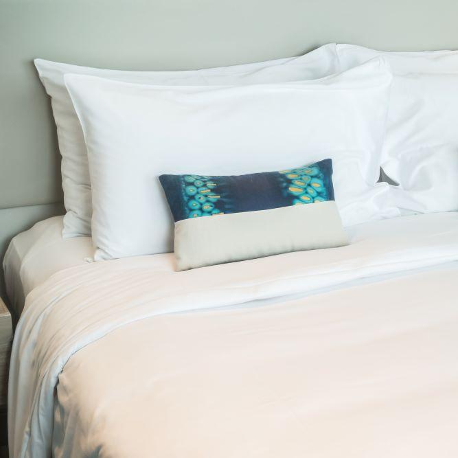 Housse de couette 155X220 ou 240X270 blanche - Yuna