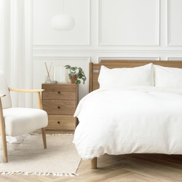 Housse de couette satin de coton 270 X 280 - NEUVE - Yuna