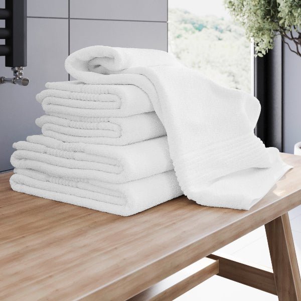Serviette de bain blanche (lot de 2) - Yuna