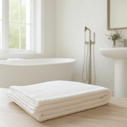 Drap de bain 100 X 150 Damier - NEUF - Yuna