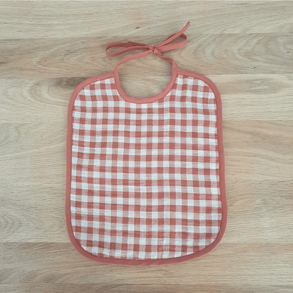 Grand bavoir bébé upcyclé - Yuna