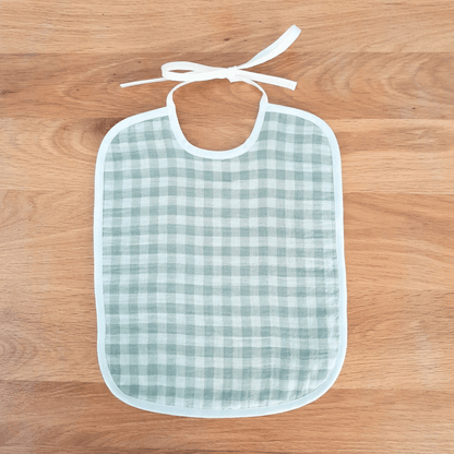 Grand bavoir bébé upcyclé - Yuna