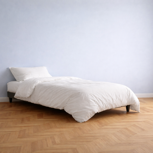 Housse de couette 155X220 ou 240X270 blanche - Yuna