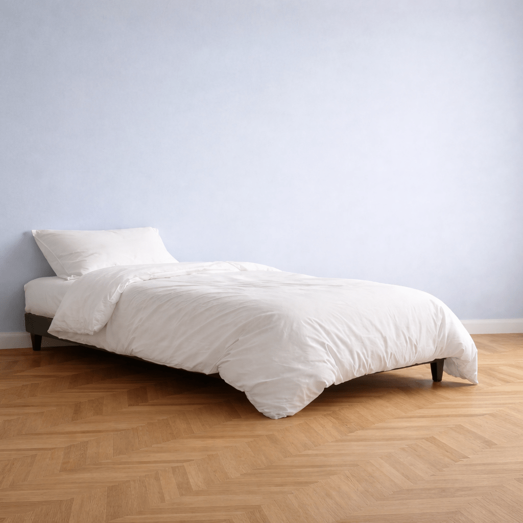 Housse de couette en satin de coton blanche – seconde vie - Yuna