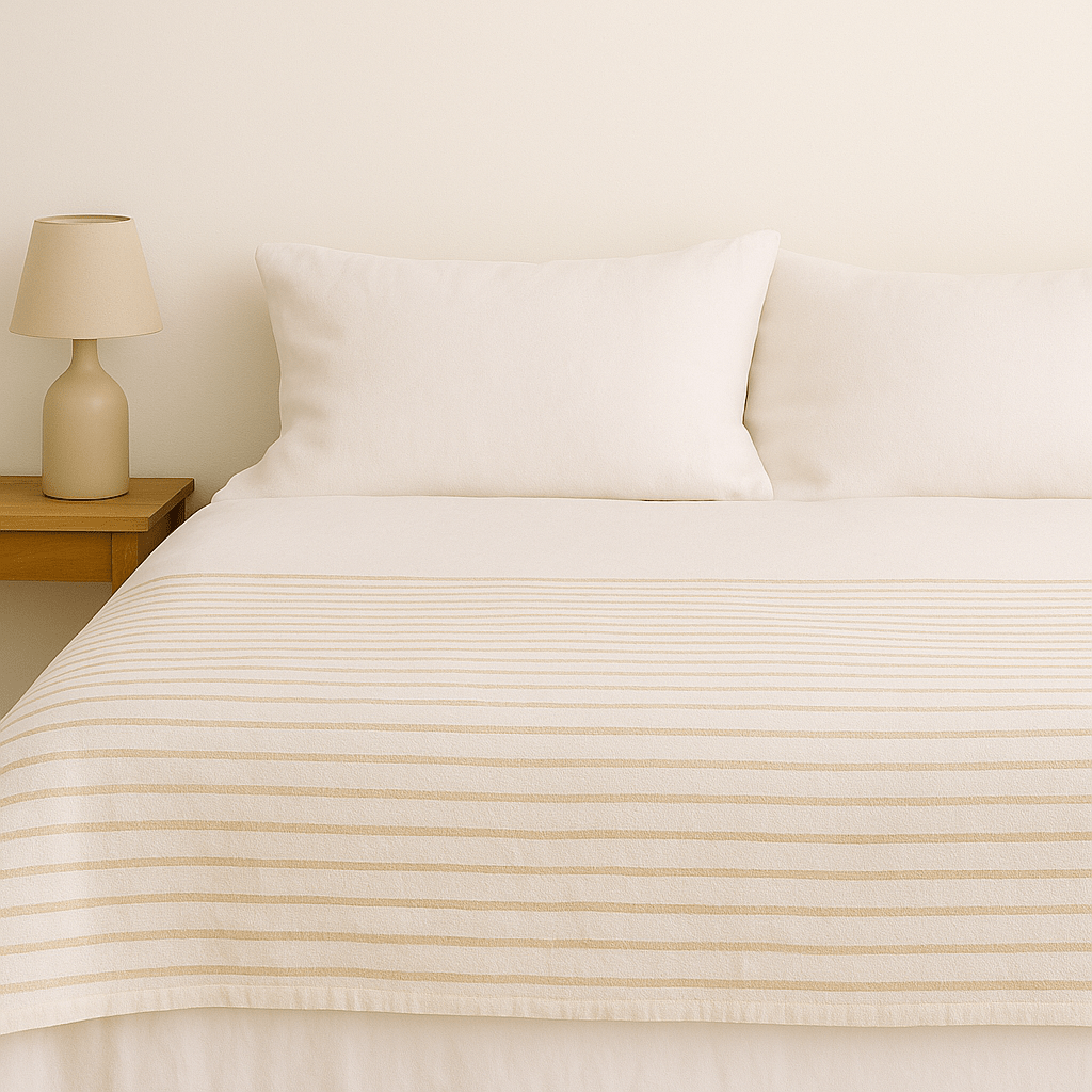 Jeté de lit upcyclé - Yuna