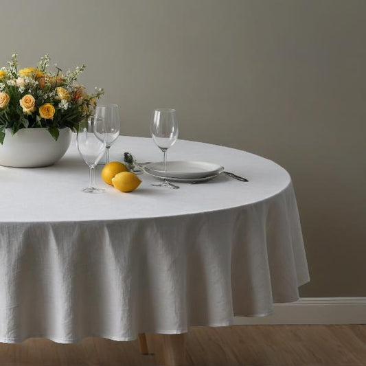 Nappe ronde coton - lin - Yuna