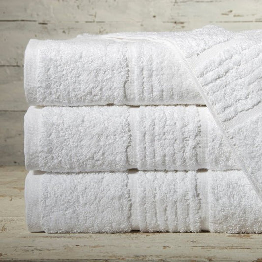 Serviette de bain blanche (lot de 2) - Yuna