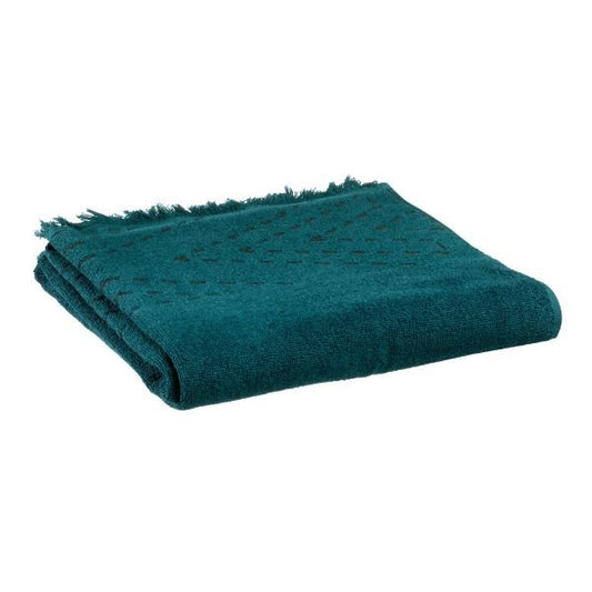 Serviette de bain pétrole 50 X 100 NEUVE - Yuna