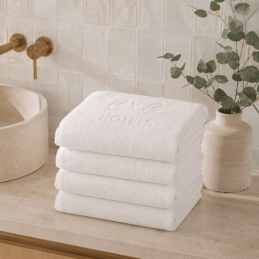 Serviettes de bain hotel 50 X 100 - neuves (lot de 2) - Yuna