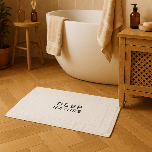 Tapis de bain blanc - seconde vie (lot de 2) - Yuna